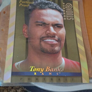 Portrait Proof Tony Banks L.A. Rams